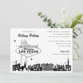 ラスベガススカイラインの誕生日パーティーや特別なイベント 招待状 (スタンド正面)