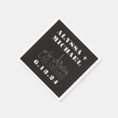 ラスベガススカイラインカ結婚ジノ スタンダードカクテルナプキン (角)