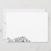 ラスベガススカイラインパーソナライズされたノートカード ノートカード (裏面)