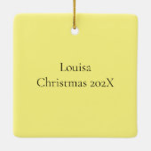 ラスベガススカイラインパーソナライズされた緯度 セラミックオーナメント (裏面)