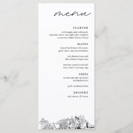 ラスベガススカイライン結婚のディナーメニュー メニュー