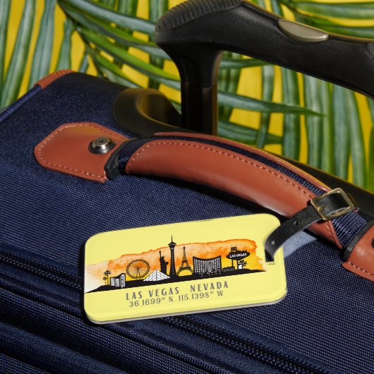 ラスベガススカイライン緯度 ラゲッジタグ (正面インサイチュ3)