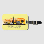 ラスベガススカイライン緯度 ラゲッジタグ (正面横)