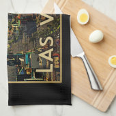 ラスベガススカイライン キッチンタオル (四つ折り)