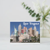 ラスベガススカイライン,ネバダカジノはがき ポストカード (スタンド正面)