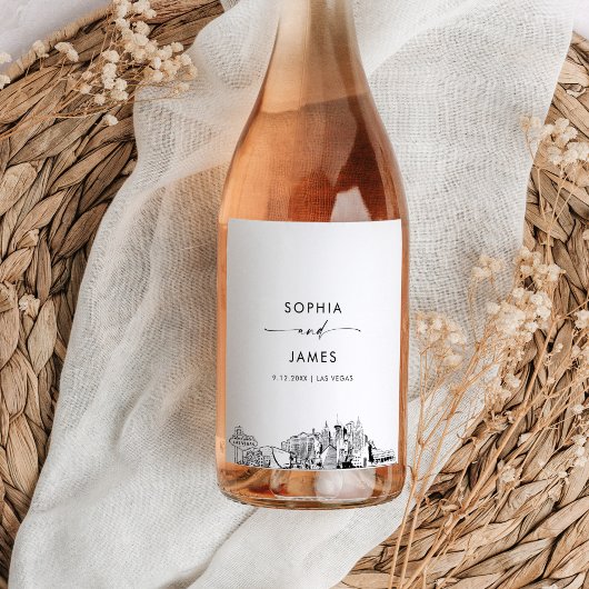 ラスベガススカイライン ワインラベル