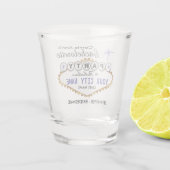 ラスベガススタイルの独身最後の夜 - ダークブルー ショットグラス (裏面)