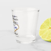 ラスベガススタイルの独身最後の夜 - ダークブルー ショットグラス (右)