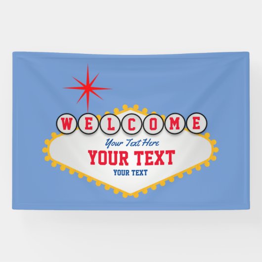 ラスベガススタイルへようこそ 横断幕 (横)