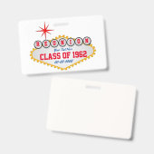 ラスベガススタイル懇親会パーソナライズ バッジ (正面＆裏面)