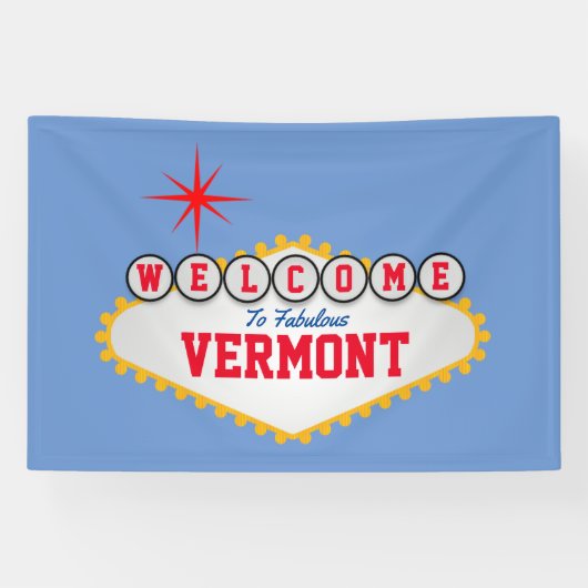 ラスベガススタイル素敵なテキストへようこそ 横断幕 (横)