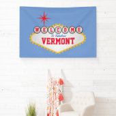 ラスベガススタイル素敵なテキストへようこそ 横断幕 (インサイチュ)