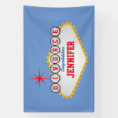 ラスベガススタイル離婚パーティー 横断幕 (縦)