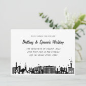 ラスベガスストリップのスカイライン日付の変更 招待状 (スタンド正面)