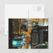 ラスベガスストリップの喧騒に満ちた光 ポストカード (正面/裏面)