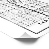 ラスベガスストリップの地図 フォトプリント            (角)