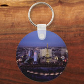 ラスベガスストリップエアリアルビューカジノ賭博シティ キーホルダー (正面)