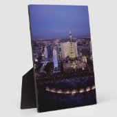 ラスベガスストリップエアリアルビューカジノ賭博シティ フォトプラーク (側面)