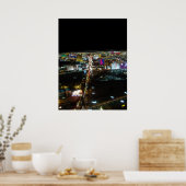 ラスベガスストリップエアリアルビューポスタープリント ポスター (キッチン)