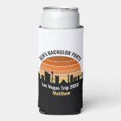 ラスベガスストリップサンセットカスタム休暇 スリム缶クーラー (Seltzer正面)