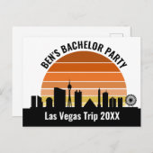 ラスベガスストリップサンセットカスタム休暇 ポストカード (正面/裏面)