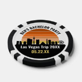 ラスベガスストリップサンセットカスタム休暇 ポーカーチップ (シングル)