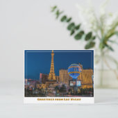 ラスベガスストリップライトアットナイト ポストカード (スタンド正面)