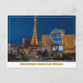 ラスベガスストリップライトアットナイト ポストカード (正面)