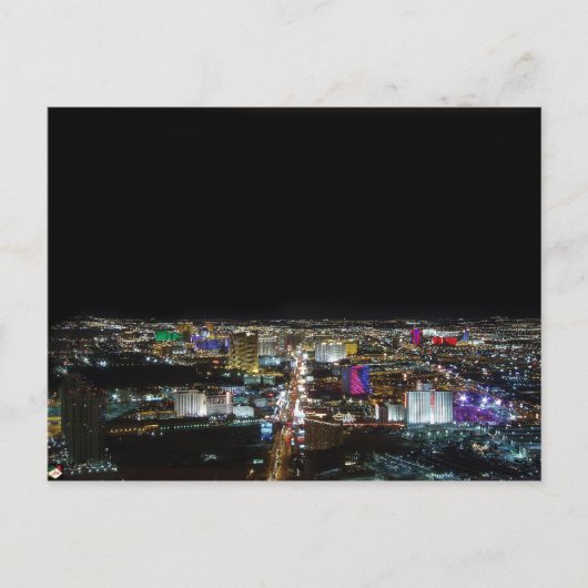 ラスベガスストリップワイドアングルビューポストカード ポストカード (正面)
