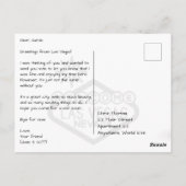 ラスベガスストリップ（上から） ポストカード (裏面)