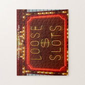 ラスベガススロットネバダ。クリスマスグリーティング ジグソーパズル (縦)