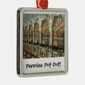 ラスベガススロット/ペニーが出る メタルオーナメント (右)