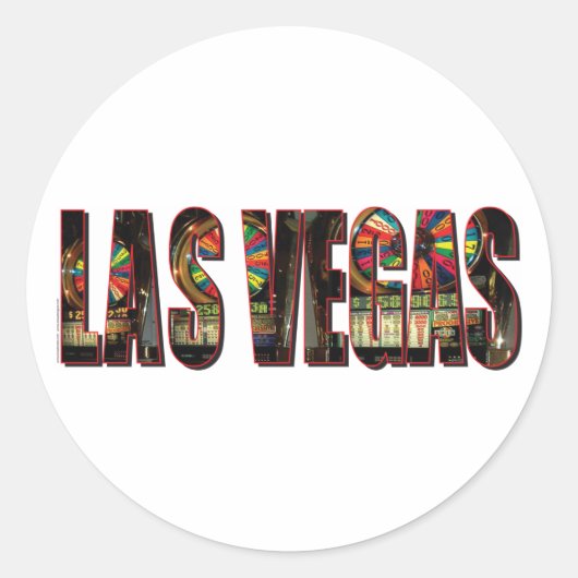 ラスベガススロット ラウンドシール (正面)