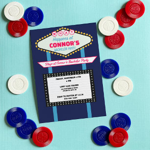 ラスベガステメッドバチュラーパーティカスタム 招待状