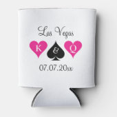 ラスベガステーマモノグラムのの結婚缶クーラー 缶クーラー (正面)