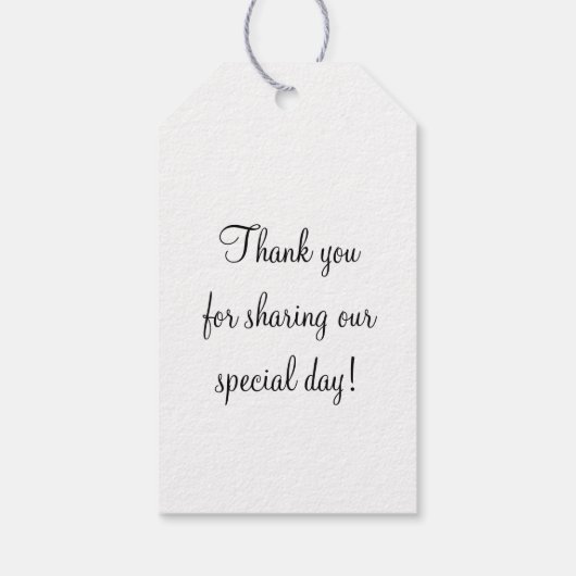 ラスベガステーマ感謝していユー結婚式の引き出物ギフトラベル ギフトタグ (裏面)