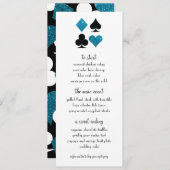 ラスベガスデスティニーブルーグリッター結婚ズメニュー メニュー (正面/裏面)