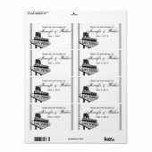 ラスベガスデスティネーションウェディングウォーターボトルラベル ラベル (フルシート)