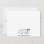 ラスベガスデスティネーションウェディング婚約 招待状 (裏面)