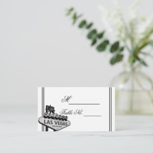ラスベガスデスティネーションウェディング座席表 プレイスカード (スタンド正面)
