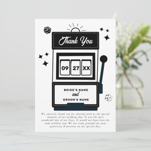 ラスベガスデスティネーションカジノスロットマシ結婚ュース サンキューカード (スタンド正面)