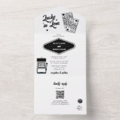 ラスベガスデスティネーションカジノラッキー結婚インラブ オールインワン招待状 (内側)