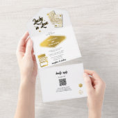 ラスベガスデスティネーションカジノラッキー結婚インラブ オールインワン招待状 (貼ってはがせる)