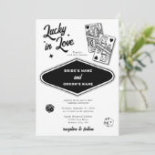 ラスベガスデスティネーションカジノラッキー結婚インラブ 招待状 (スタンド正面)