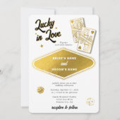 ラスベガスデスティネーションカ結婚ジノのラッキー・イン・ラブ 招待状 (正面)