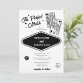 ラスベガスデスティネーションパーフェクト結婚マッチのブラック 招待状 (スタンド正面)