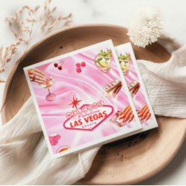 ラスベガストランプのポーカーガールズナイトアウト スタンダードカクテルナプキン