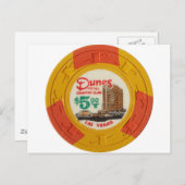 ラスベガストランプのポーカーチップカジノ賭博廃止 ポストカード (正面/裏面)