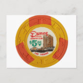 ラスベガストランプのポーカーチップカジノ賭博廃止 ポストカード (正面)