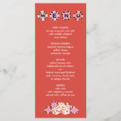 ラスベガストランプのポーカーチップサイコロ結婚のビュッフェメニュー メニュー (正面)